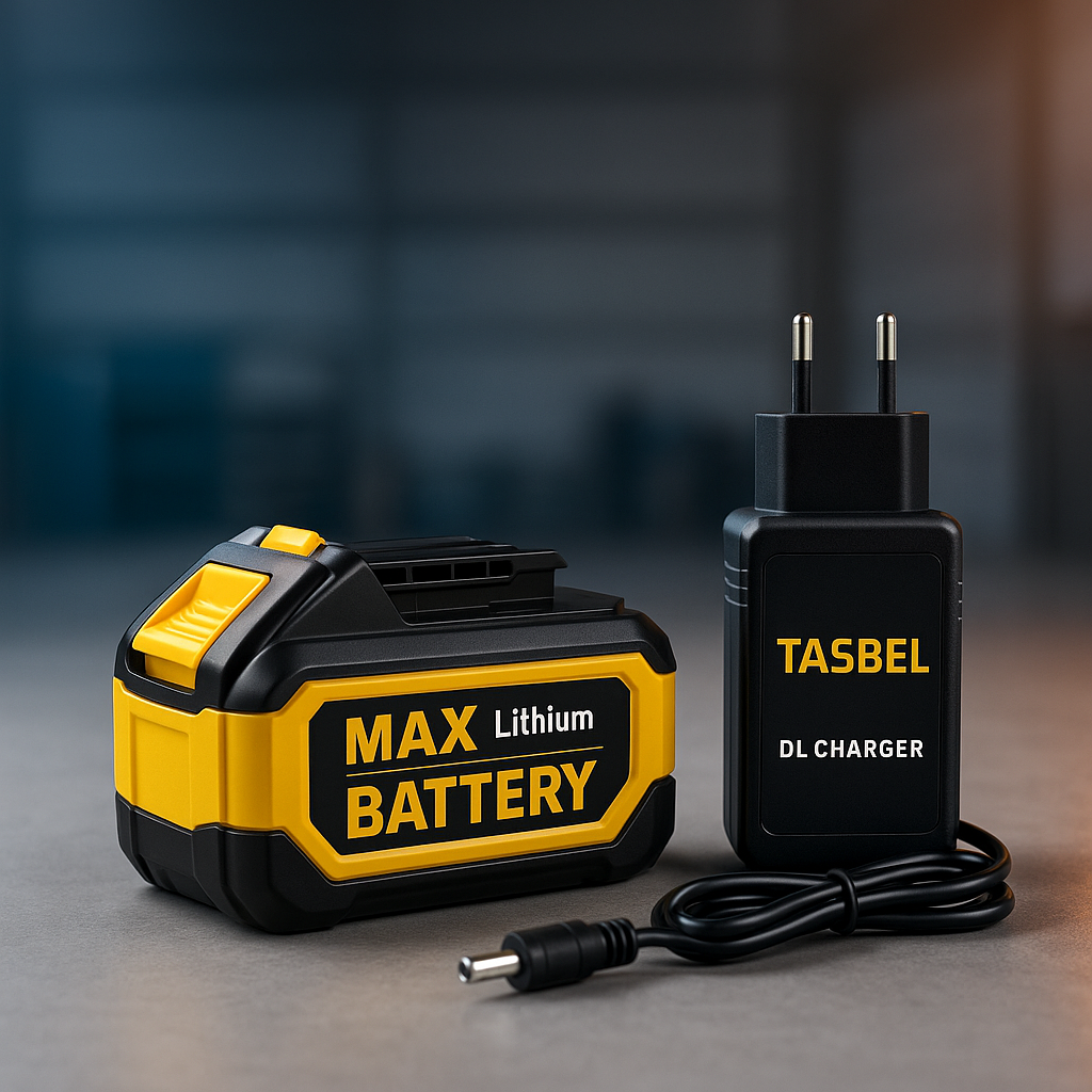 Bateria y cargador de la pulidora inalambrica TASBEL 24V